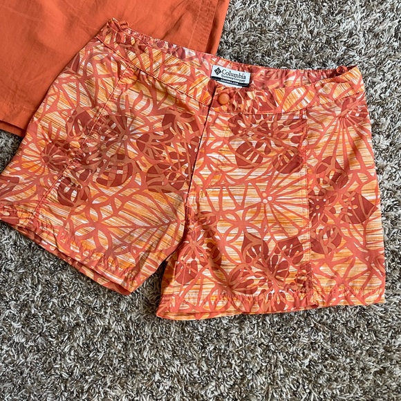 Columbia orange nylon shorts skort - Picture 2 of 12
